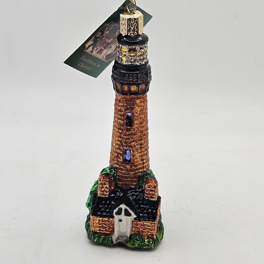 Old World Christmas Currituck Lighthouse Glass Ornament 2018 North Carolina NOS